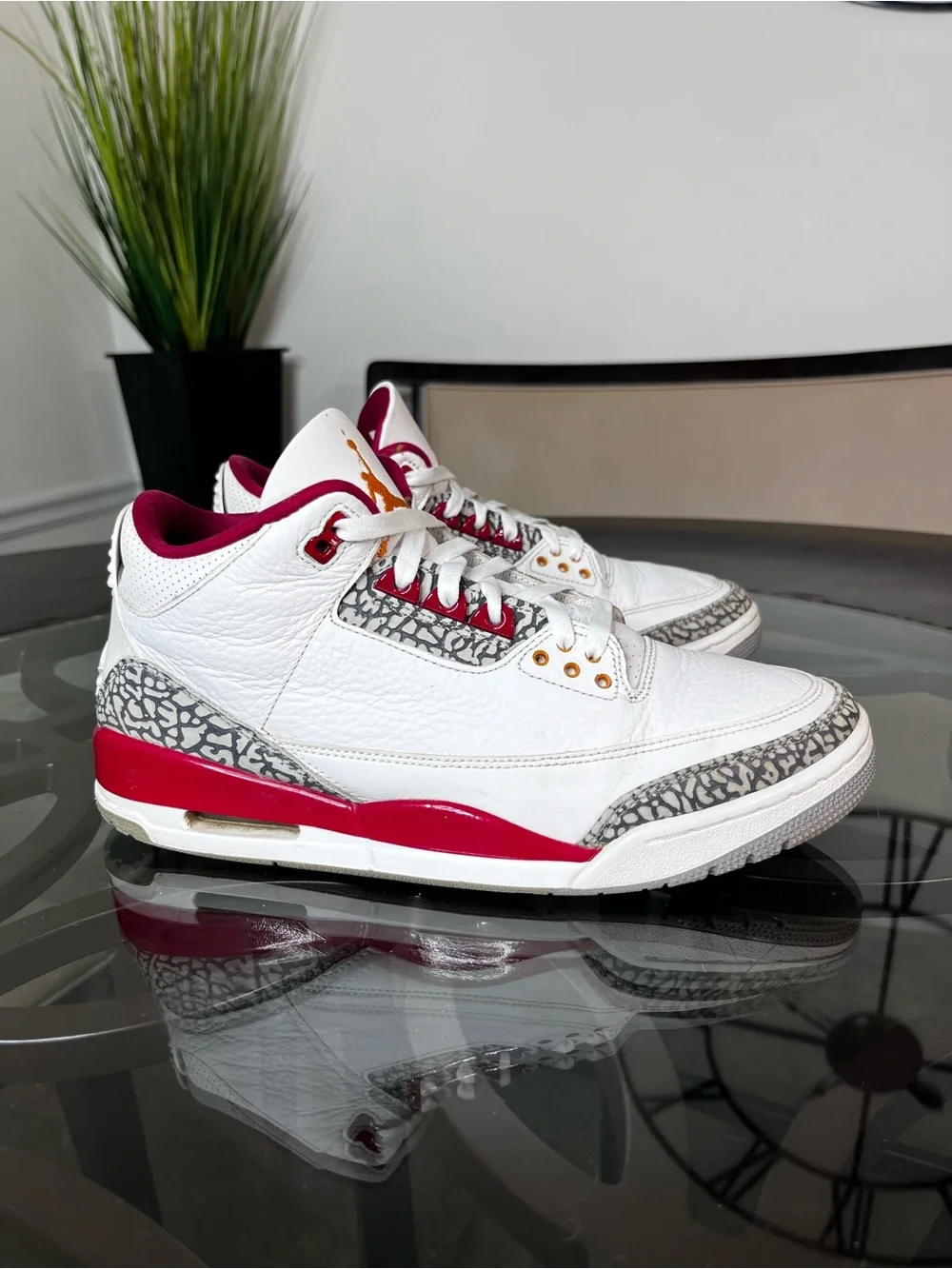 Nike Air Jordan 3 Retro Cardinal Red  Men's Size 10.5